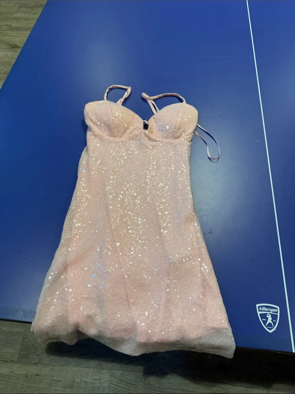 Windsor Blush Pink Sequin Mini Dress